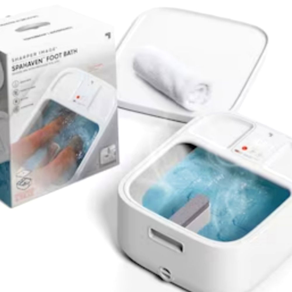 Sharper Image SpaHaven Heated w/Massage Rollers Foot Bath